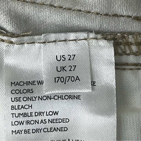 FREE PEOPLE NEW TWO FACED SNAKESKIN SKINNY RAW HEM JEANS 27 - Picture 10 of 13